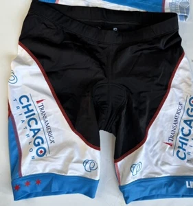NWOT Pearl Izumi Select Women Tri Shorts L Padded Chicago Triathlon Cycling - Picture 1 of 4