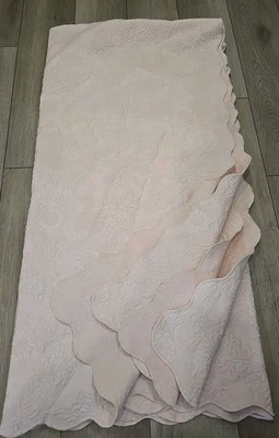 Colchas S Domingos F/Q Rosa Matelasse Cobertor Extendido Festoneado Portugal 84x88" Foto 1 de 4