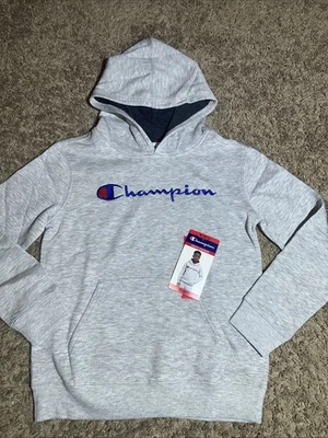 NEW Boy's Champion Hoodie Gray Size Medium 10 - 12 - Image 1 of 4