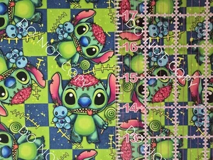 Custom Cotton Woven Fabric Movie Stitch Zombie Brains By the 1/4 Yard 9x56 - Picture 1 of 2