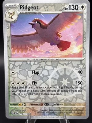 Pokémon TCG - Pidgeot - 018/165 SV: Scarlet & Violet 151 - Reverse Holo - Image 1 of 2