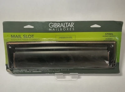 Caixas de correio Gibraltar slot para caixa de correio aço bronze esfregado - Imagem 1 de 3