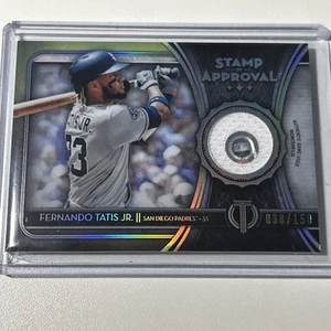 2020 Topps Tribute Stamp of Approval #SOA-FTJ #d /150 Fernando Tatis Jr Padres - Picture 1 of 3