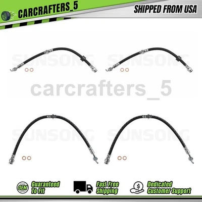 4 гидравлических шланга переднего заднего тормоза для Mazda Protege 1,6 л 2001-2003 годов выпуска - Изображение 1 из 4