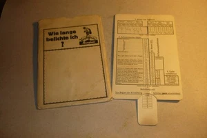 Schöne alte Belichtungs - Tabelle ,, Voigtländer " ! - Sammlerstück ! - Bild 1 von 2
