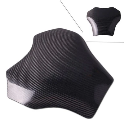 Protector de tanque de combustible de fibra de carbono negro para Kawasaki Ninja ZX14R 2006-2011 Foto 1 de 4