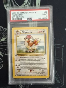 PSA 9 Mint 1st Edition Pidgeotto 1999 Pokemon Base Set SPANISH #22 - Picture 1 of 2