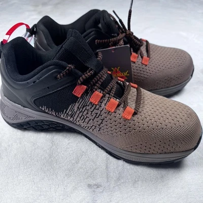 Thorogood 工作鞋男式 10 码棕色黑色 809-4100 安全鞋头运动 ASTM — 第 1/4 张图片