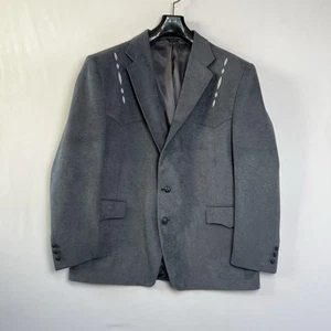 Vintage Pagano West Western Suit Jacket Mens 48R Rare Design Rockabilly Blazer - Picture 1 of 12