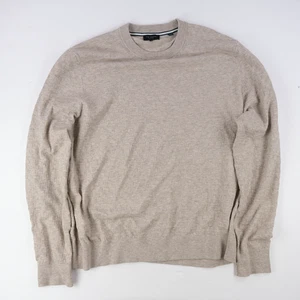 Ted Baker London Sweater Men's 7 Tan Sandals Crew Neck Slim Pullover $149 3XL - Picture 1 of 6