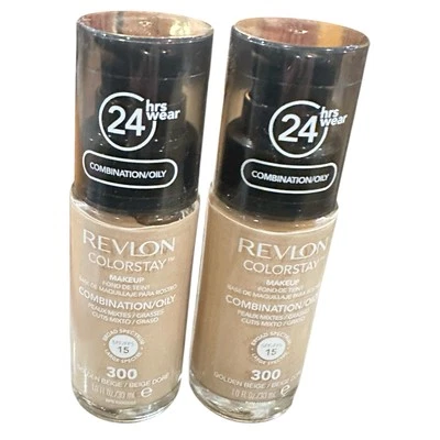 2 Revlon Colorstay Makeup Foundation SPF 15 - 300 Golden Beige - 1 oz - Image 1 of 2