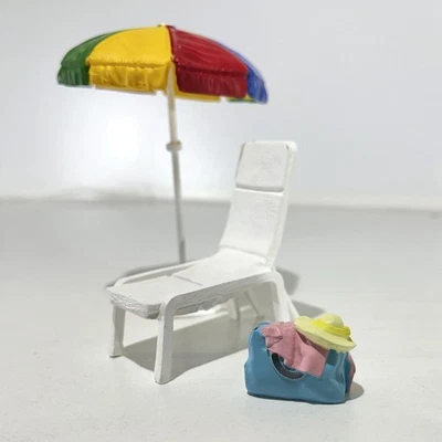 American Diorama Spur G "Strand-Zubehör, Liege, Sonnenschirm, Tasche" Art.:76417 - Bild 1 von 4