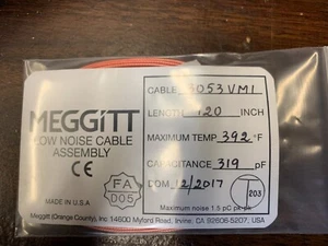 Tapa Meggitt Endevco 3053VMI-120, 120" 392 ̊F. Conjunto de cables 319 pF envío rápido - Imagen 1 de 2