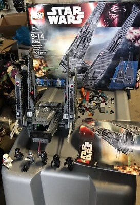 LEGO Star Wars: Kylo Ren's Command Shuttle Set 75104 w All Minifigures Read - Image 1 of 4