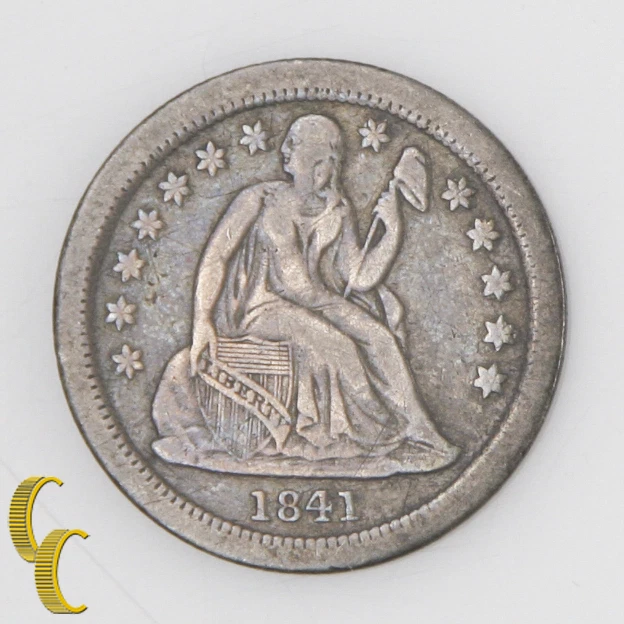 1841-O 10c Seated Liberty Dime (Very Fine, VF) Full Strong LIBERTY! - Image 1 of 4