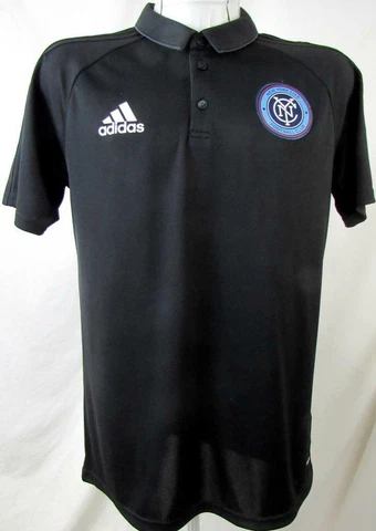New York City FC Mens M L XL or 2XL Embroidered Short Sleeve polo shirt NYC 4 Cover