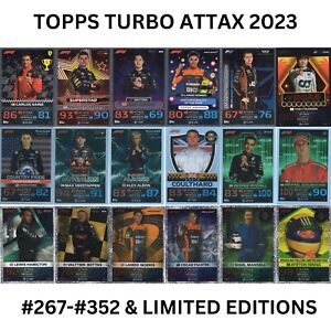 TOPPS TURBO ATTAX 2023 F1 FORMULA 1 LIMITED EDITION 100 CLUB GLADIATOR SUPERSTAR
