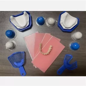 DIY Denture Kit Full set False Teeth Dental Base Homemade Prostheses Crafts Kit - Bild 1 von 12