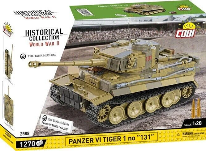Cobi 2588 Panzer VI Tiger 1 Nr "131" 1270 Teile Bausatz sofort lieferbar!