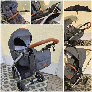 MY JUNIOR VITA UNIQUE GREY DOTS Kinderwagen - Babywanne, Sportaufsatz + Zubehör - Bild 1 von 24