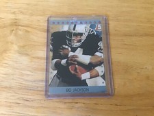 1989 Bo Jackson Living Legend Blue/Red Stars Oakland Raiders Promotion Card.