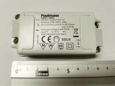 PAULMANN Anway AW01-0006 LED Transformador Driver Transformador Fuente de alimentación 3x1 vatios 350 mA SELV A5.3