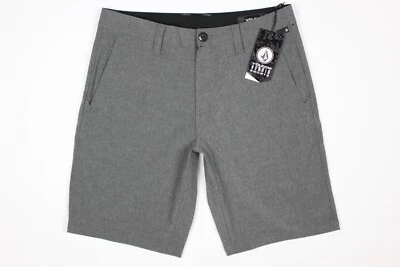 Volcom Men's Frickin Hybrid Shorts Cross Shred Static Stretch Charcoal 9.5" - Image 1 of 4