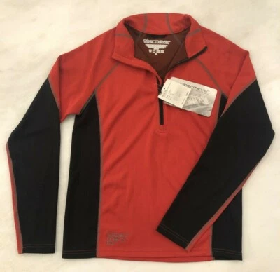 OBERMEYER Juniors XL Flex Cuarto Cremallera TOP Niños Nuevo con Etiquetas Manga Larga Rojo Negro Etiquetas Foto 1 de 4