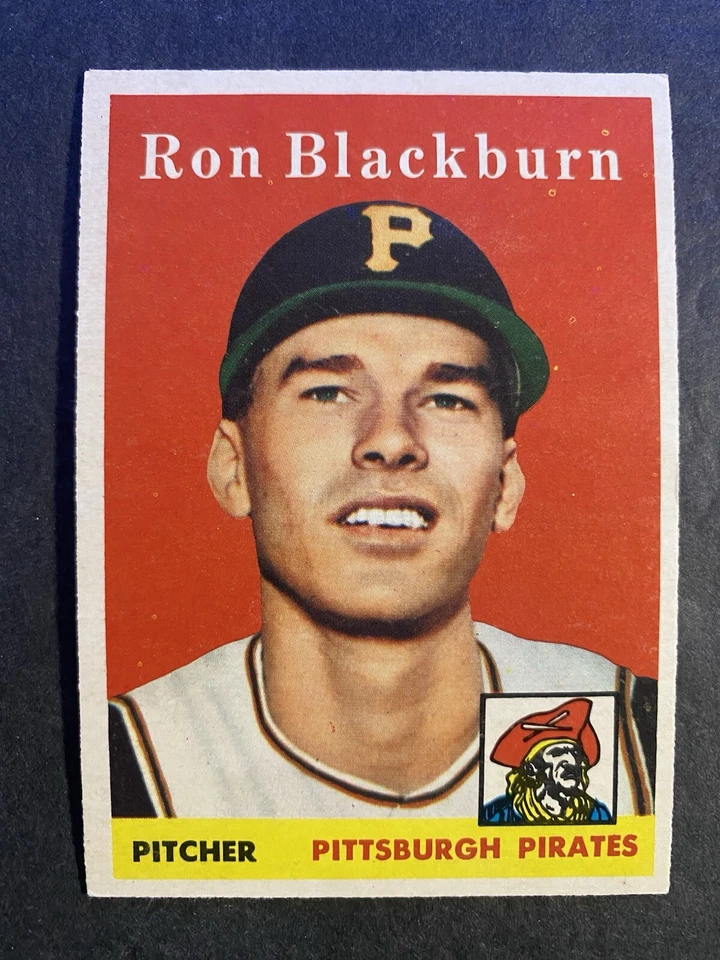 1958 Topps Baseball Ron Blackburn Pittsburgh Pirates Card #459 - Image 1 of 2