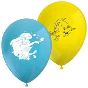 Little Mermaid Latex Balloons 8 Pack - Picture 1 of 1