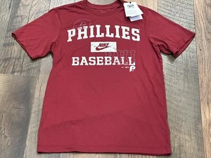 Philadelphia Phillies MLB Men's Maroon Cooperstown Arch Threads T Shirt Small - Picture 1 of 6