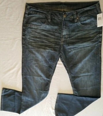 Buffalo David Bitton Mystery Model Men's Designer Blue Jeans Size: 36X33 NWD  - Image 1 of 4