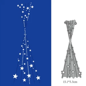 Line Star Background Metal Cutting Dies Scrapbooking Album Embossing Paper Card - Picture 1 of 4