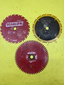 Diablo Set Of 2 Blades | 7-1/4”-6-1/2” | 60&24 Tooth | Plus 1 Additional 6-1/2” - Picture 1 of 10