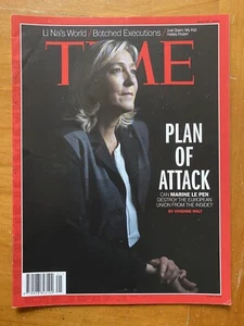 Marine Le Pen France Time Magazine 2014 Plan Of Attack Right Wing Ukraine NO LAB - Picture 1 of 5