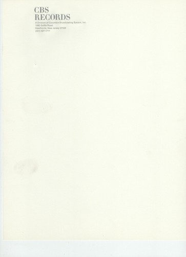 Unused CBS Records Company Stationary 10 sheets Ozzy Osborne,Bob Dylan ...