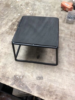 Food Display Riser Heavy Metal  6x6x4 Black New - Image 1 of 3