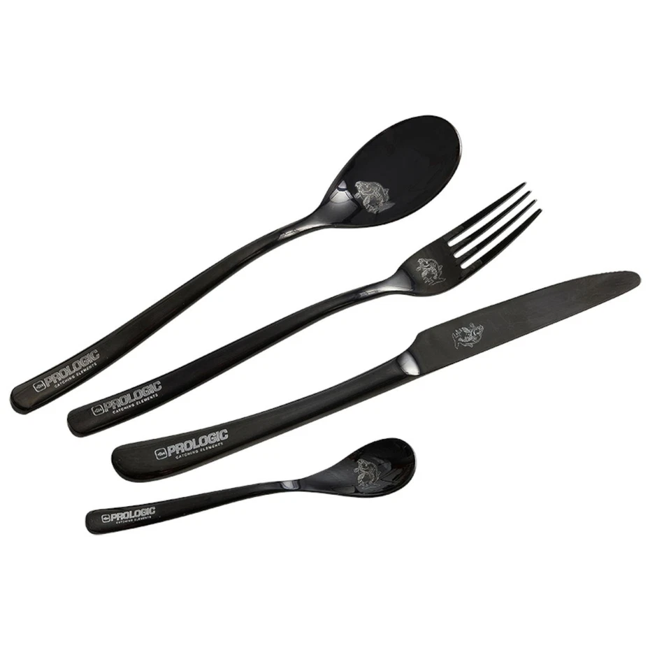 Prologic Blackfire Cutlery Set - 4-teiliges Besteckset, Besteck, Anglerbesteck  - Bild 1 von 1