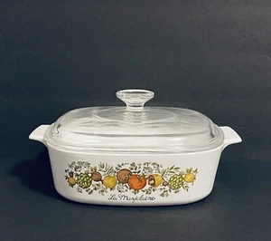 Rare 278MA Stamp Vintage Corning Ware La Marjolaine A-2-B with Pyrex A-9-C Lid - Picture 1 of 12