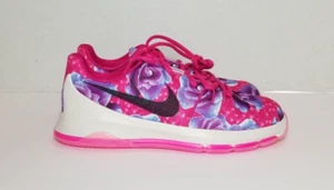 Nike KD 8 Aunt Pearl Premium PS Kids SIZE 12c Pink Floral  837787 603 - Picture 1 of 7