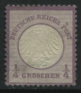 German Empire 1872 Small Shield 1/4 groschen violet unused no gum - Picture 1 of 1