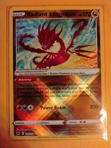 Radiant Eternatus - 105/159 - Crown Zenith - Ultra Raro - Tarjeta de Pokémon - Casi Nuevo - Imagen 1 de 2