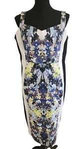 Women's size 18 cute stretchy floral print cocktail dress by Table Eight - Picture 1 of 3