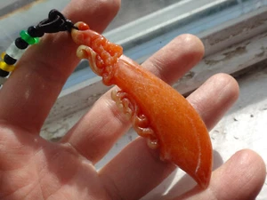 Natural Genuine A Jadeite Jade Red Dragon Knife Sword Pendant - Picture 1 of 9