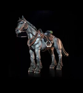 Modellino giocattolo Four Horsemen Studio Grey Horse Fit 1/12 nuovo da collezione - Foto 1 di 3