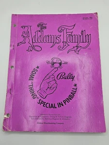 1992 Bally Factory Original The Addams Family Pinball Manual - Picture 1 of 2