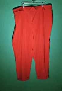 Pantalones Gabi Fresh Moda a Figura Brooke Cintura Plegable Talla 3 Rojo Tomate Caliente - Imagen 1 de 16