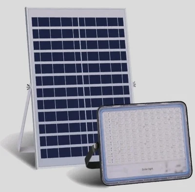 2PZ FARETTO LED 1000W ESTERNO CON PANNELLO SOLARE FARO  CREPUSCOLARE 2025 - Immagine 1 di 4