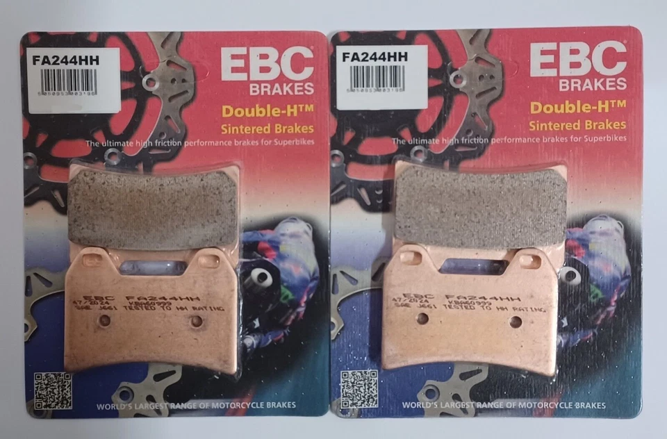 EBC Sintered FRONT Disc Brake Pads (2 Sets) Fits APRILIA TUONO R (2002 to 2010) - Image 1 of 4