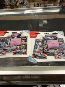 2x Pokemon Scarlatto e Viola: Corona Stellare Confezione da 3 Blister TINKATON & LATIAS - Foto 1 di 1